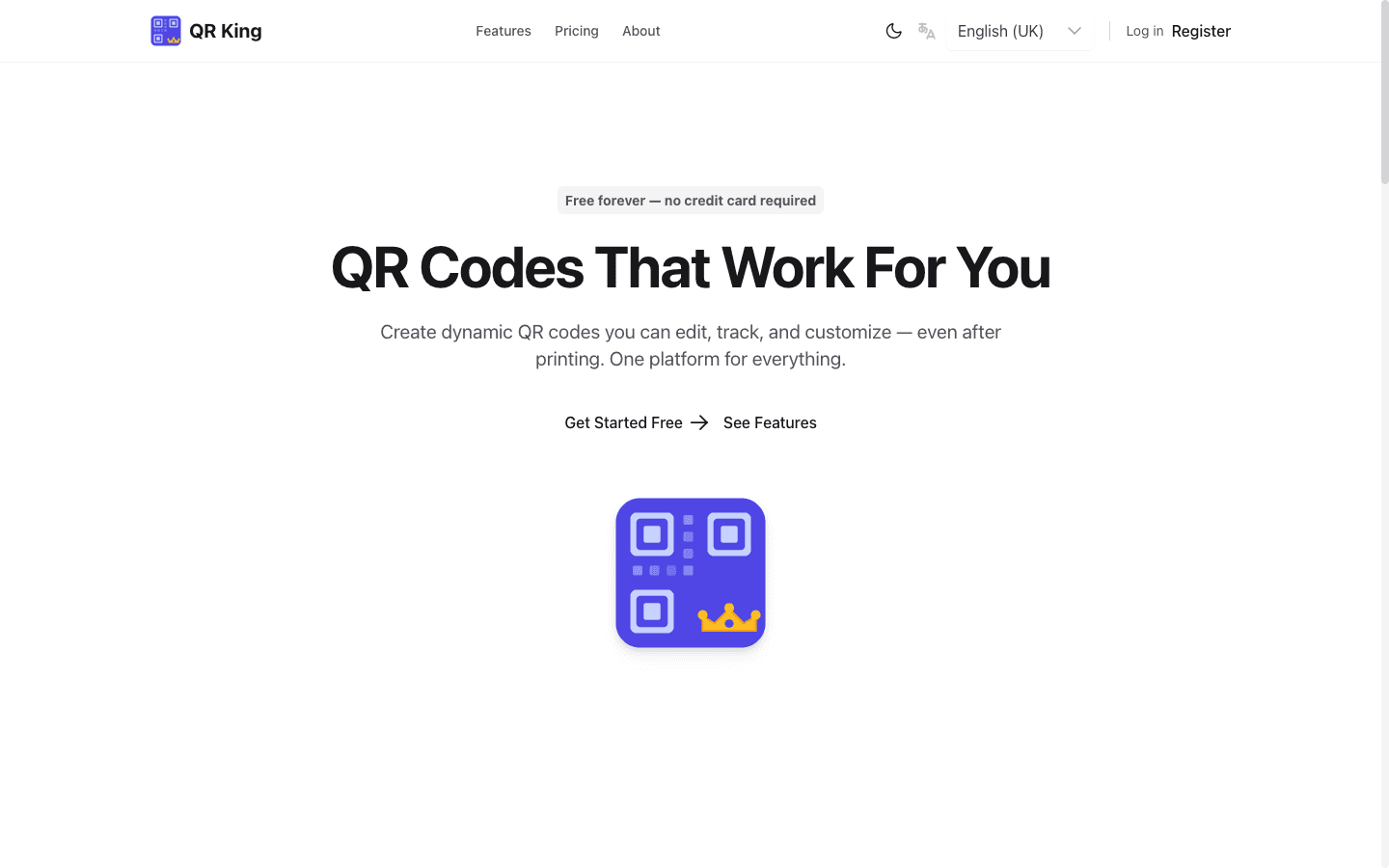 QR King App screenshot 1