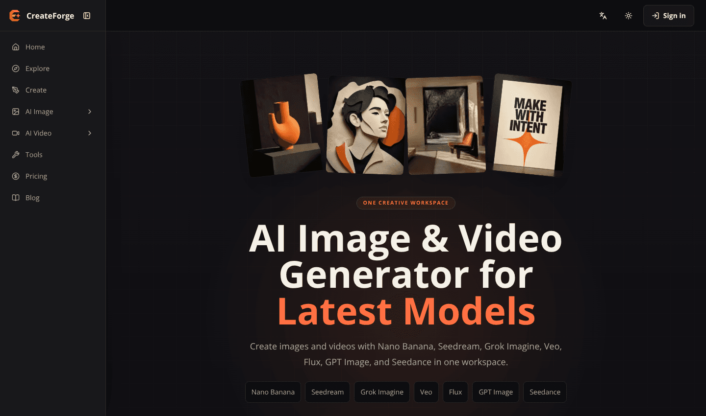 CreateForge AI screenshot 1
