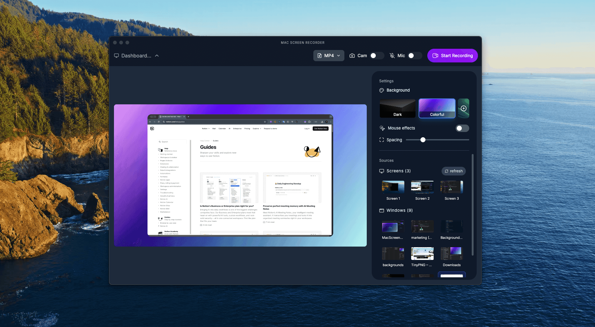 Mac Screen Recorder screenshot 1