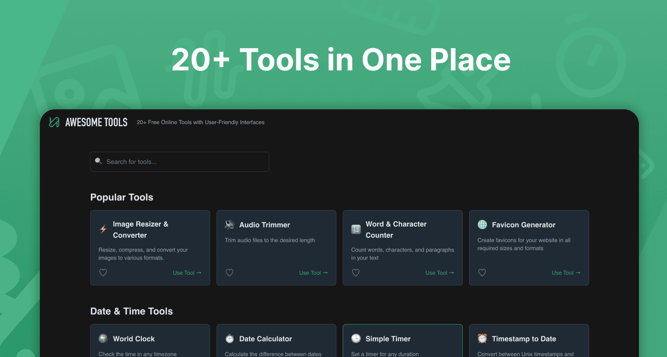 Awesome Tools screenshot 1