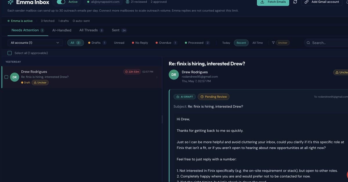 Synapse Hire screenshot 1
