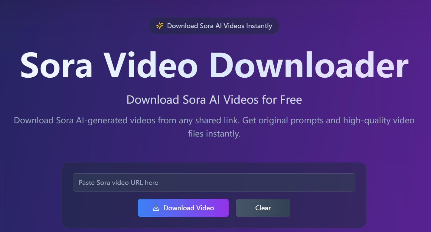 Sora Video Downloader screenshot 1