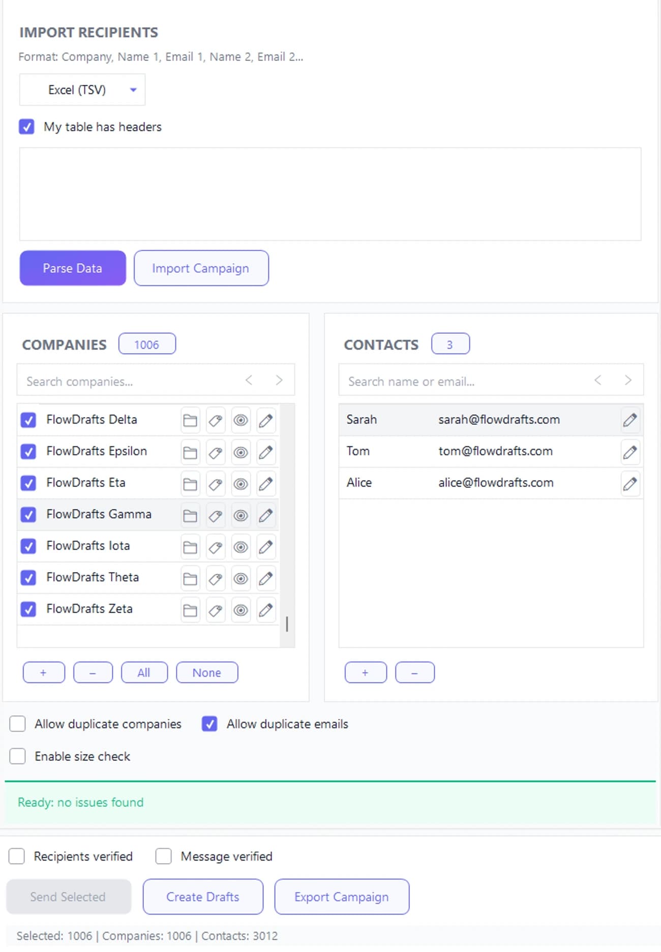 FlowDrafts screenshot 1