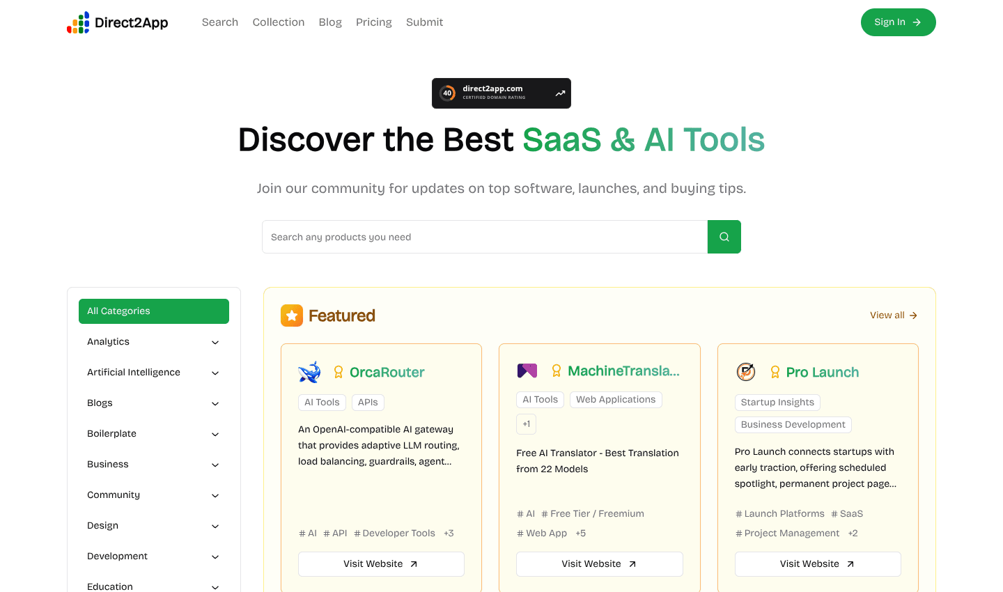 Direct2App screenshot 1