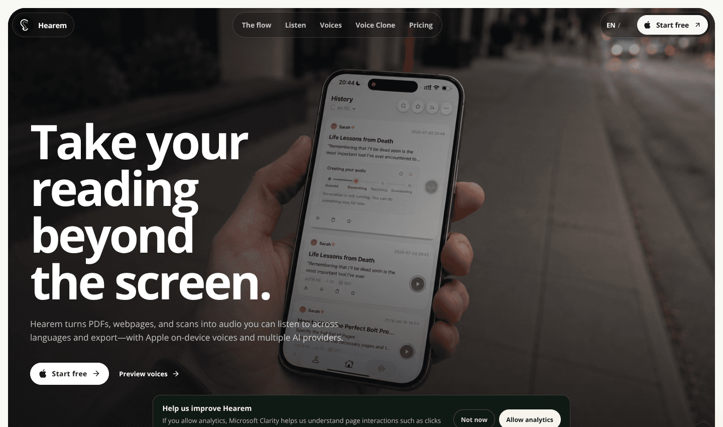Hearem screenshot 1