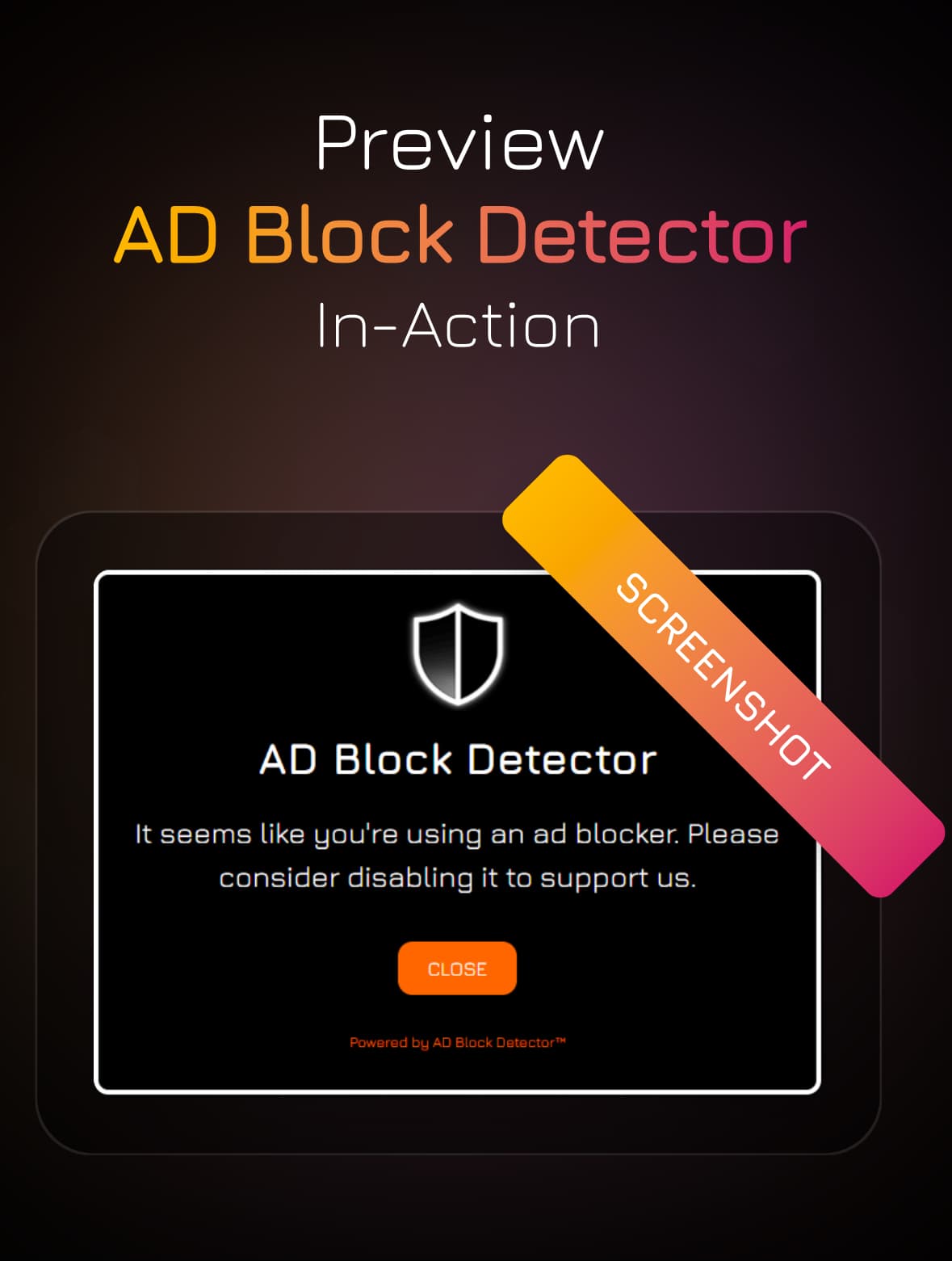 AD Block Detector screenshot 1
