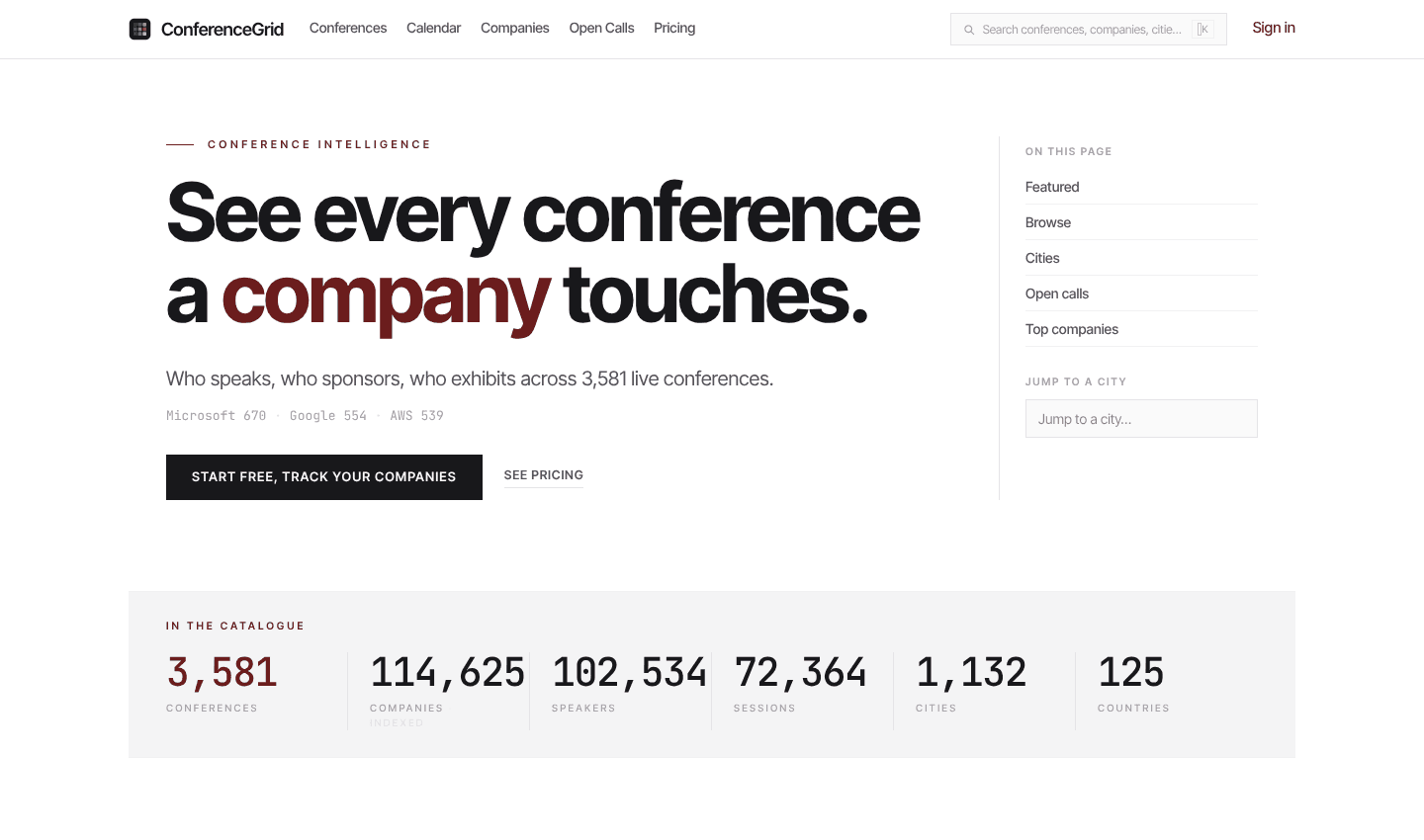 Conference Grid screenshot 1