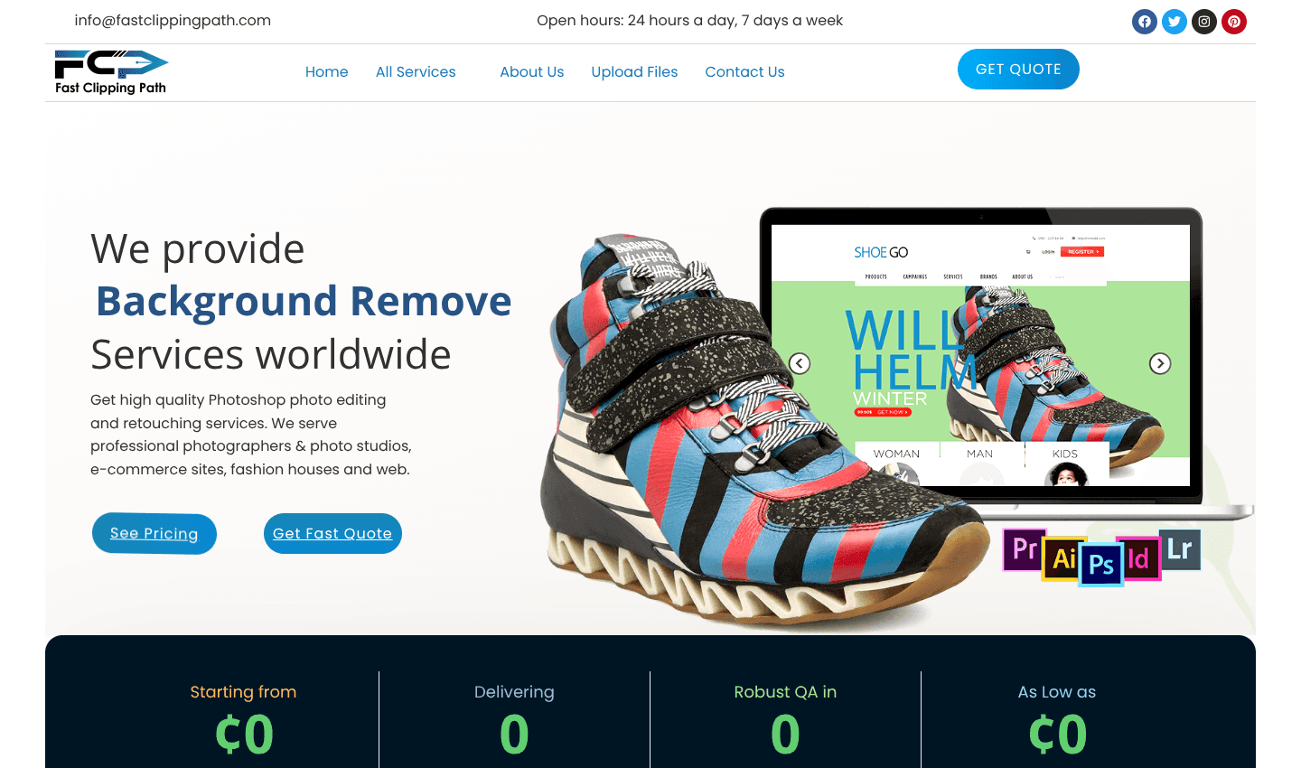 Fast Clipping Path - Professional Photoshop Photo Editing and Retouching Services screenshot 1