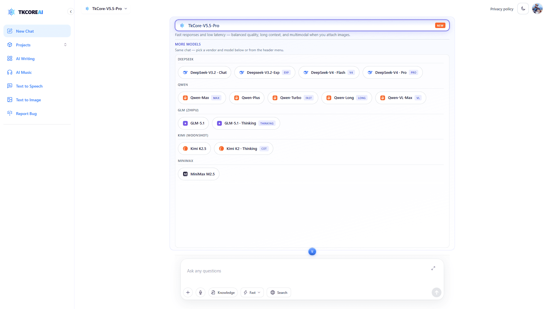 TKCORE AI screenshot 1