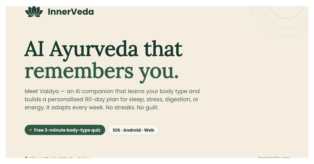 InnerVeda screenshot 1