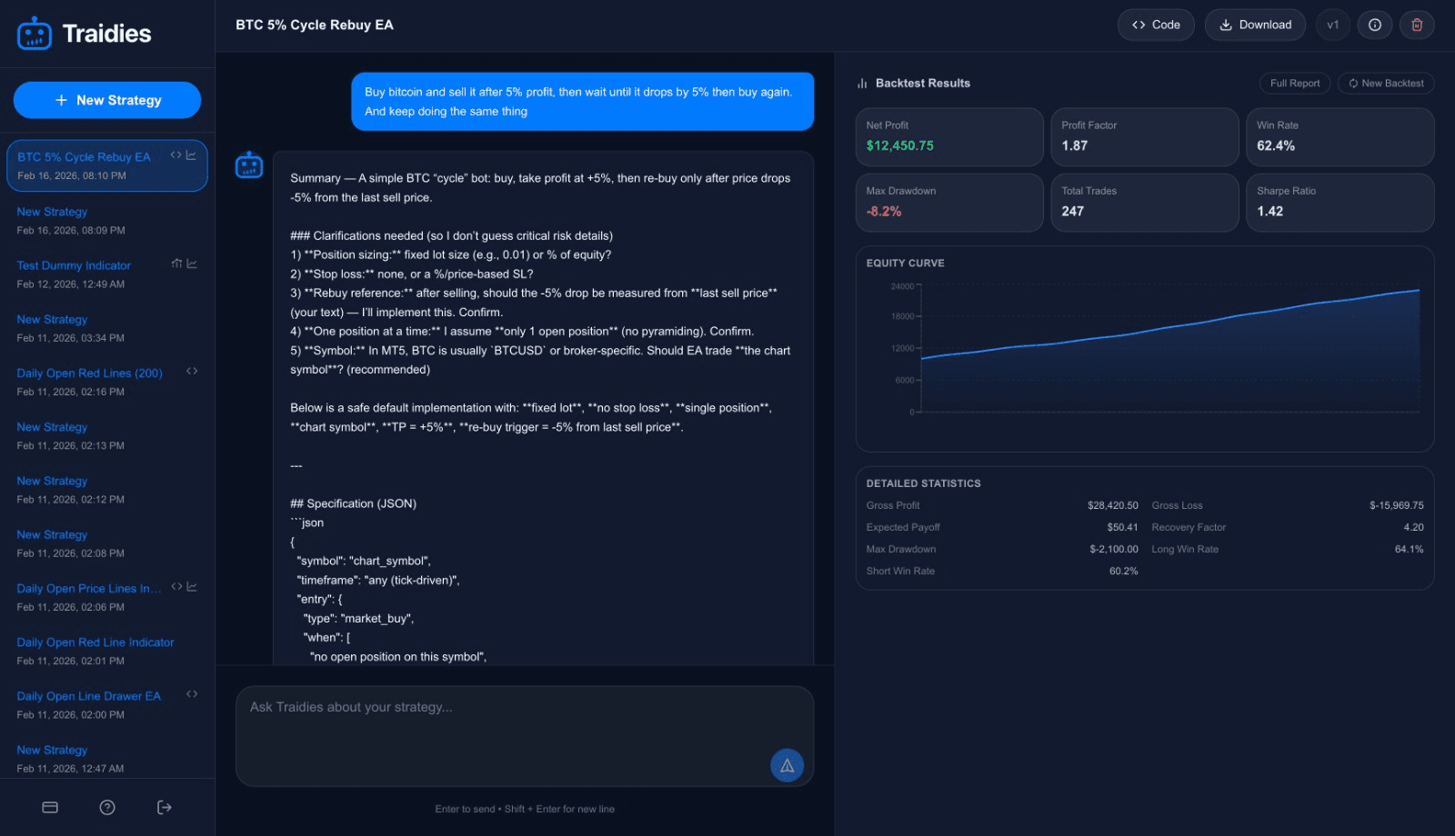 Traidies screenshot 1