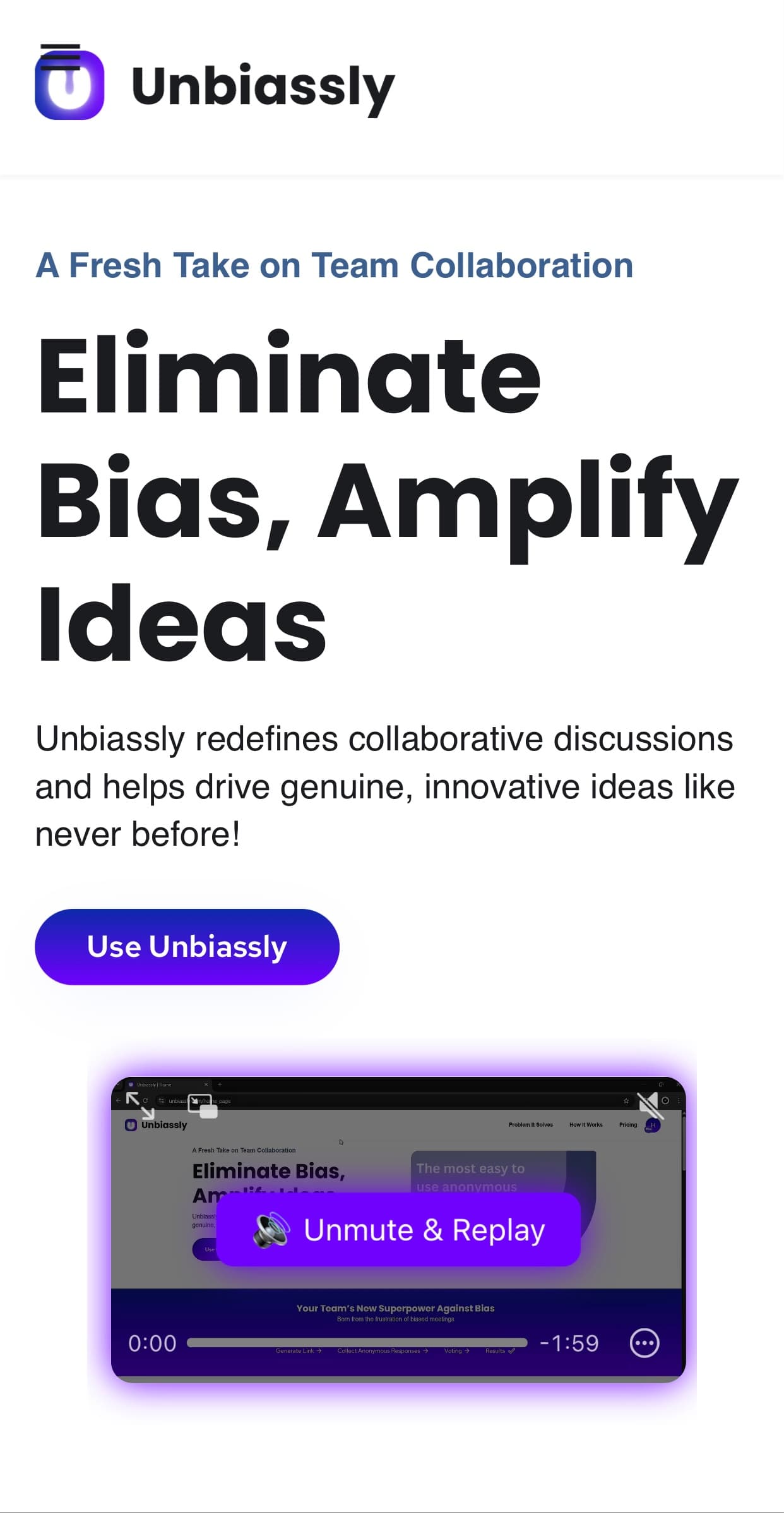 Unbiassly screenshot 1