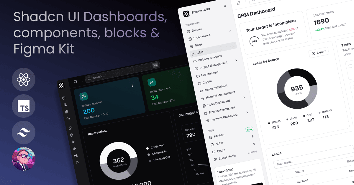Shadcn UI Kit screenshot 1