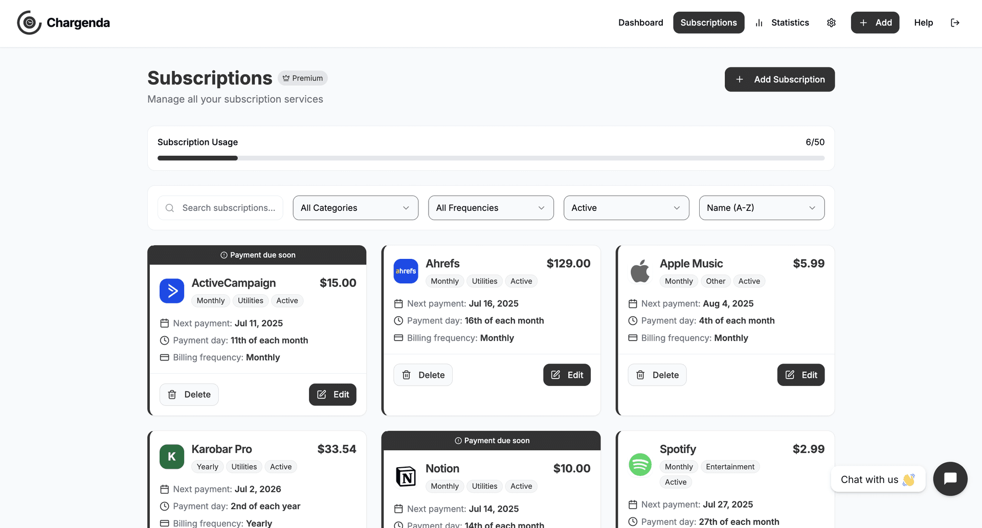 Chargenda screenshot 1