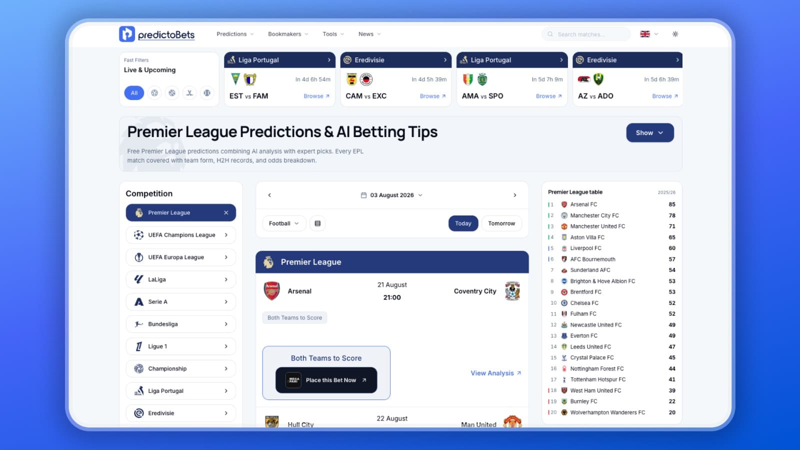 PredictoBets PredictoBets screenshot 1