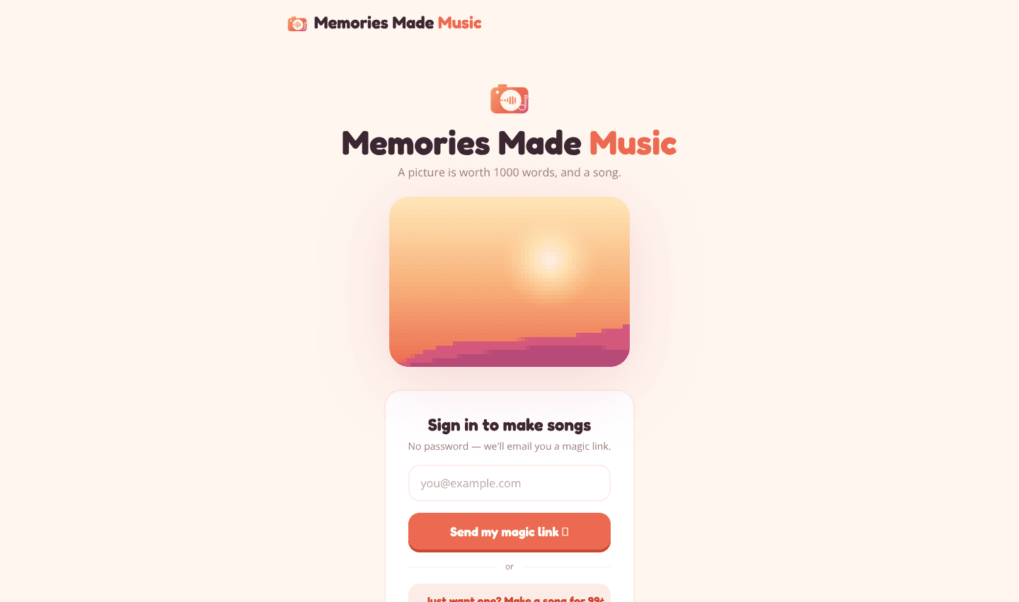 Memories Made Music screenshot 1