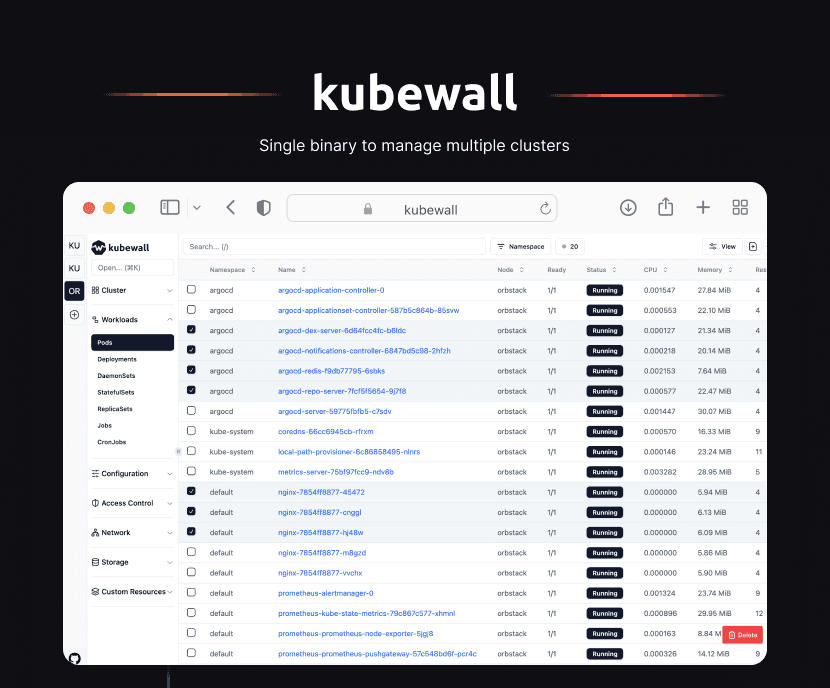 kubewall screenshot 1