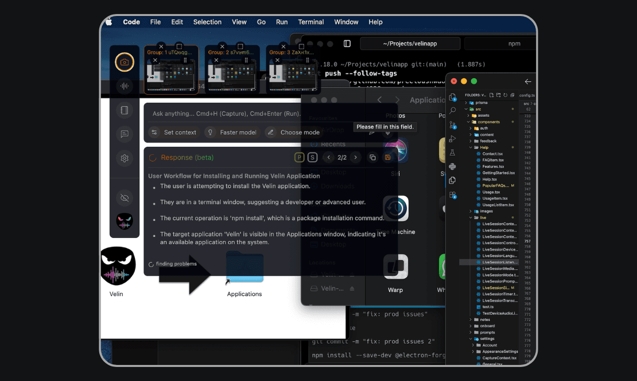 Velin AI screenshot 1