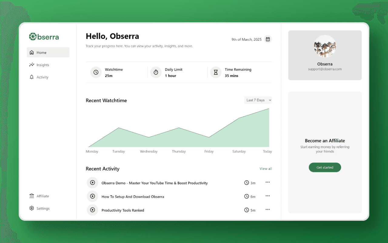 Obserra screenshot 1