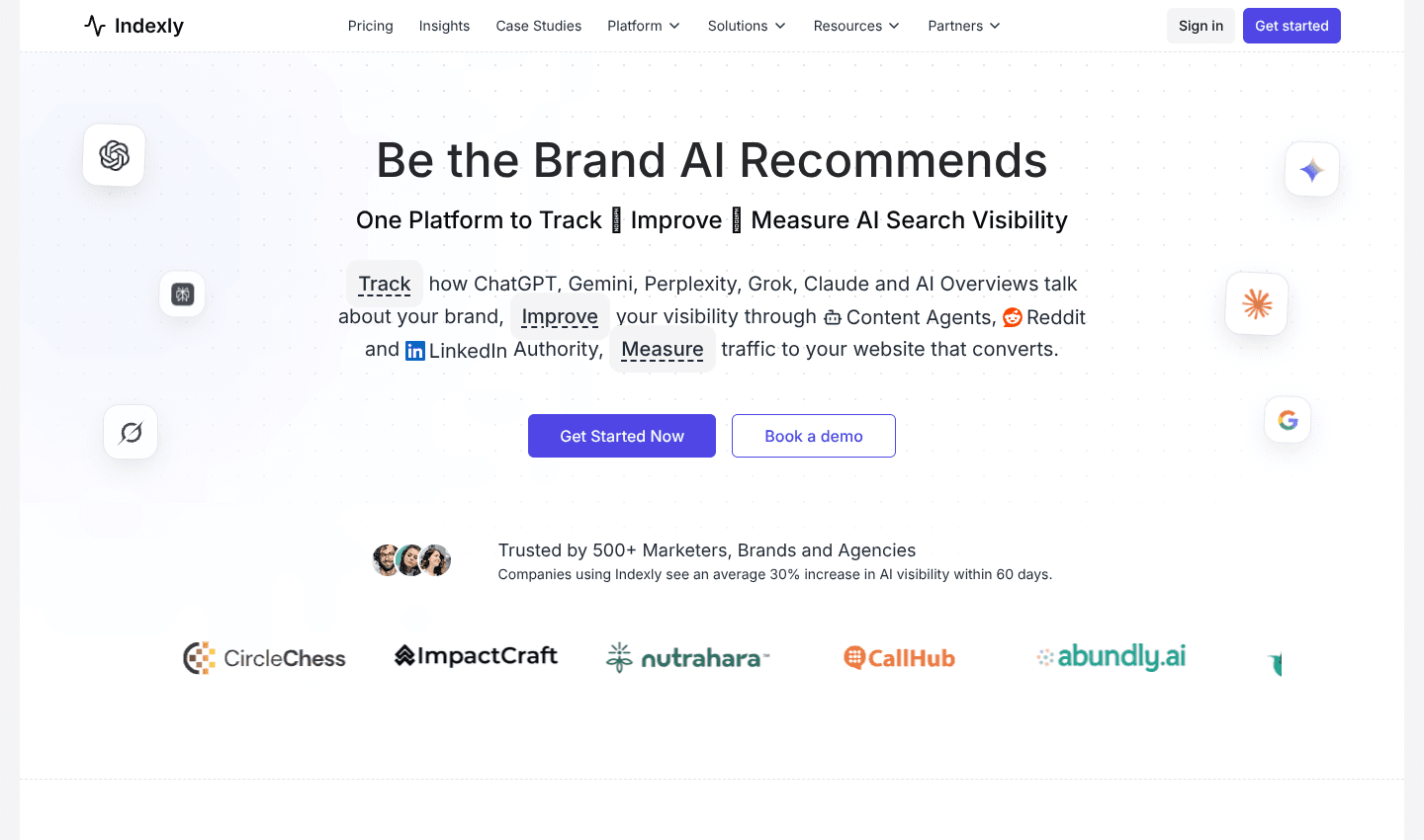 Indexly | AI Search Visibility Platform Indexly | AI Search Visibility Platform screenshot 1