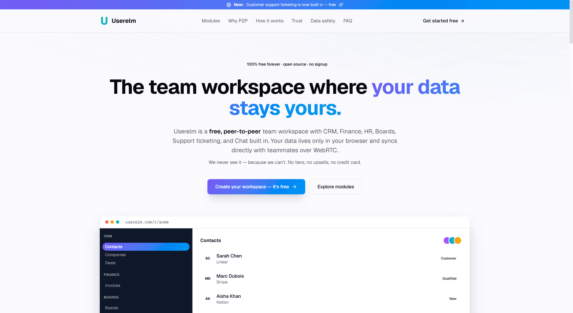 Userelm screenshot 1