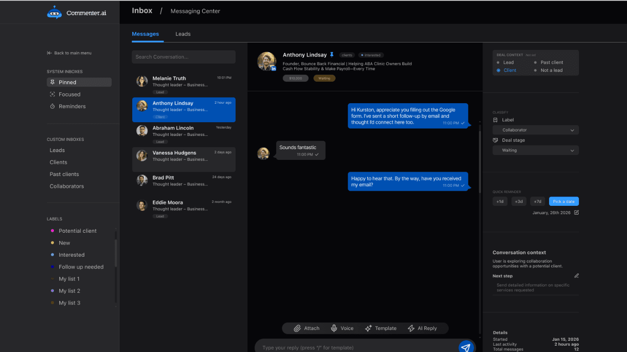 Commenter AI screenshot 1
