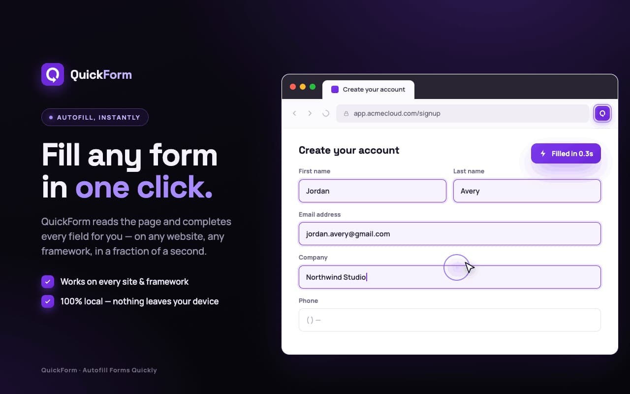 QuickForm screenshot 1
