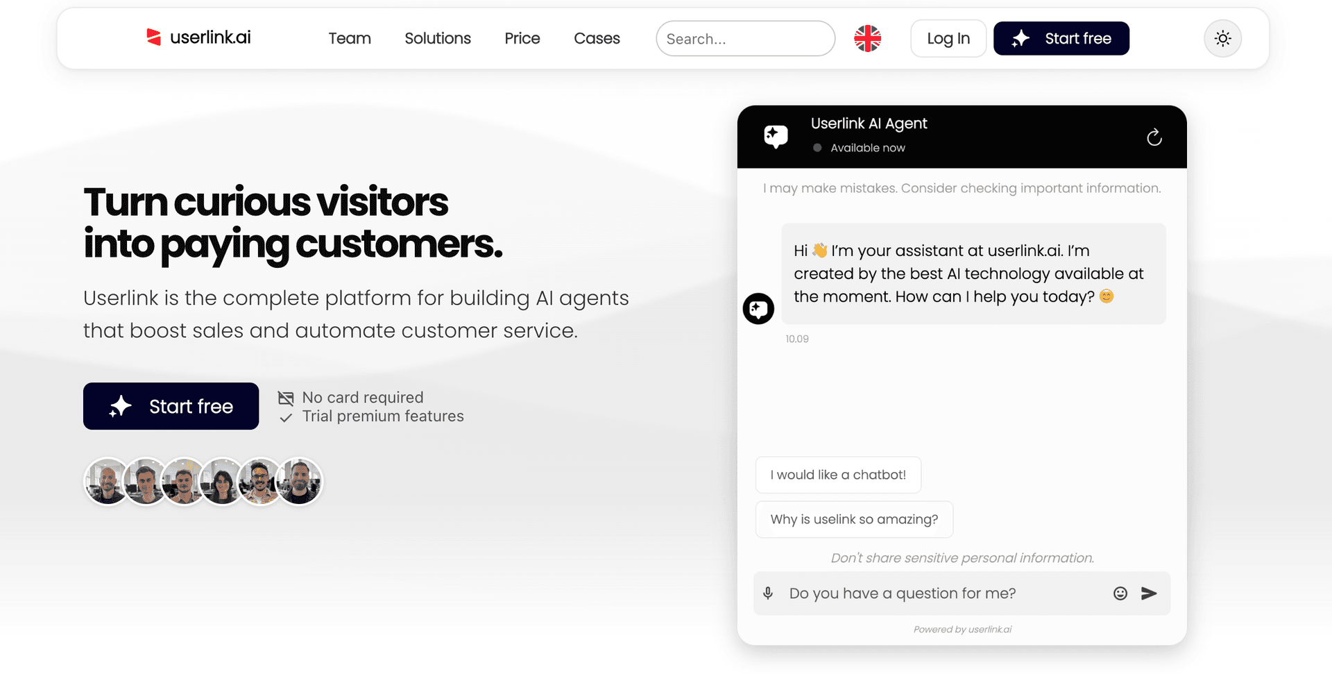 Userlink screenshot 1