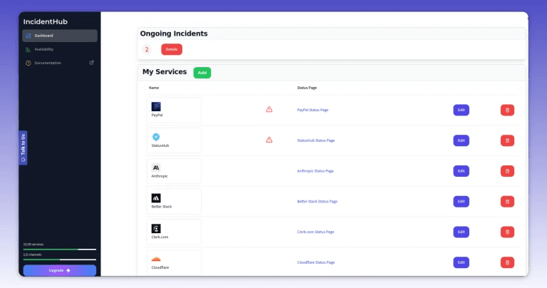 IncidentHub screenshot 1
