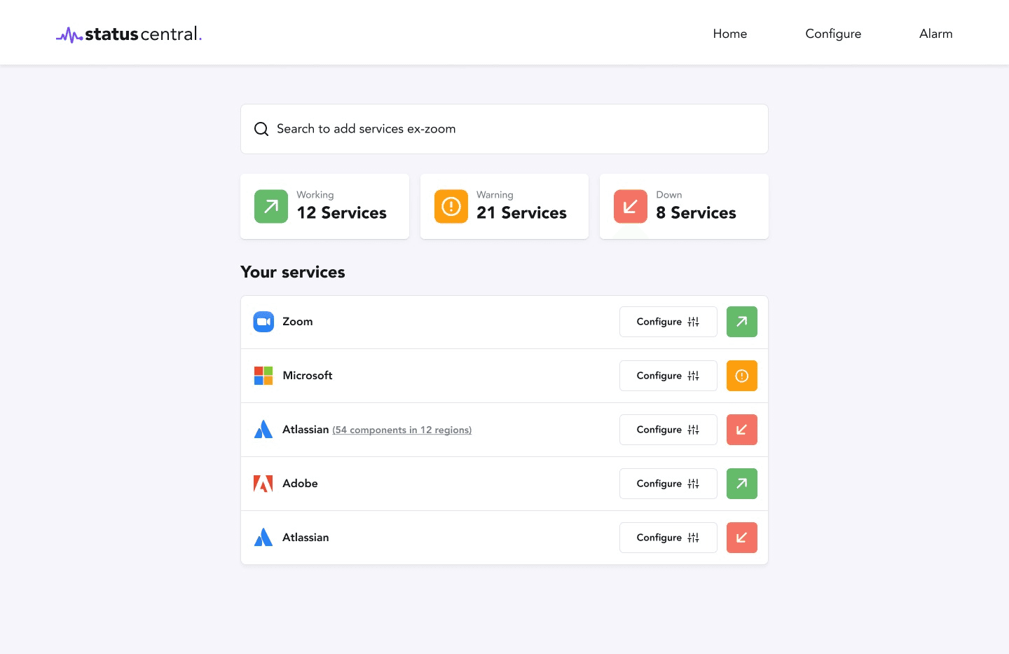 Status Central screenshot 1