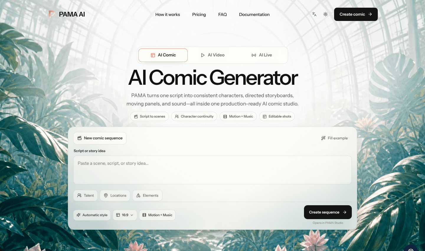 PAMA AI Comic Generator screenshot 1