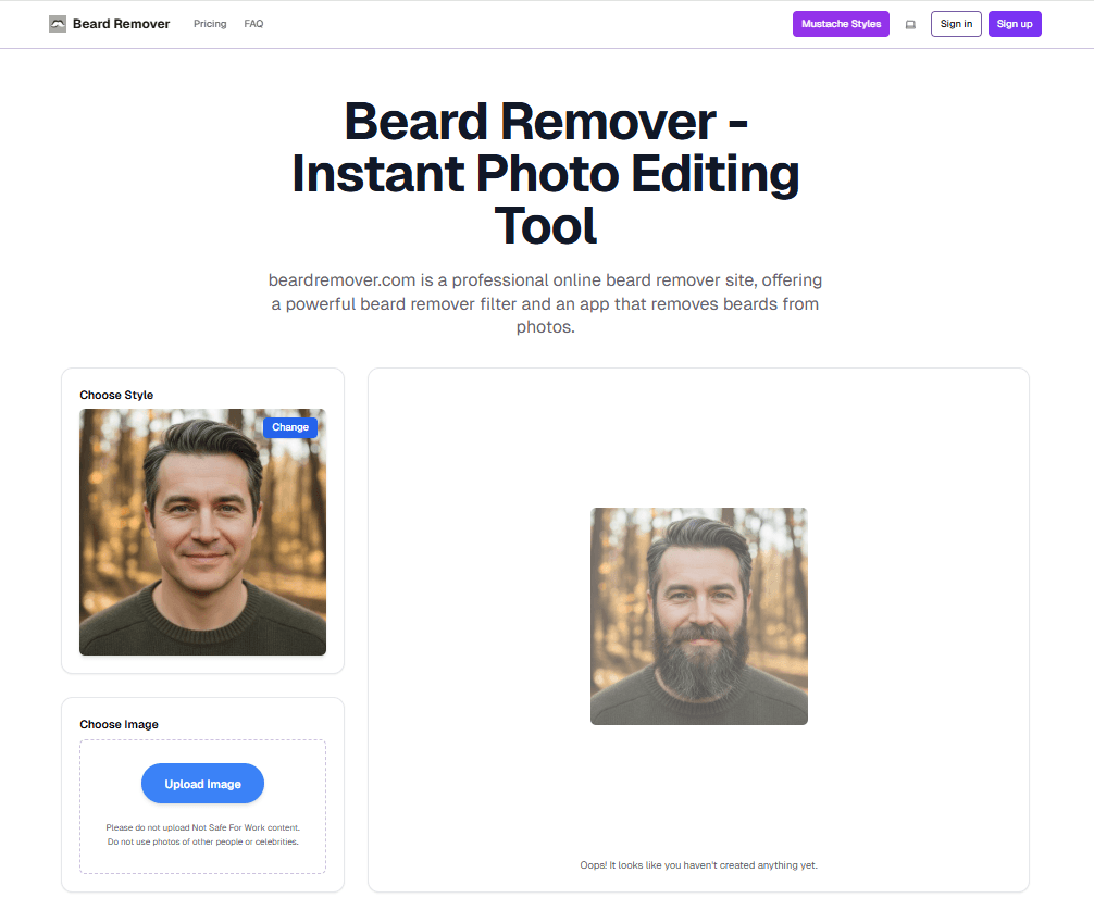 Beard Remover screenshot 1