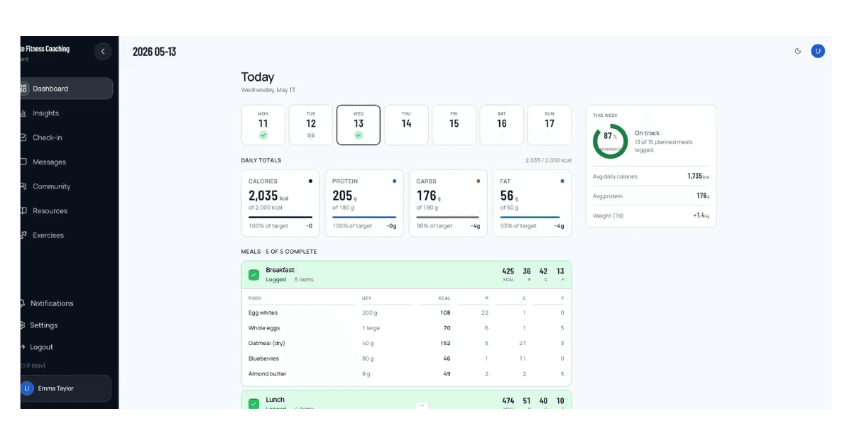 CoachingPortal screenshot 1