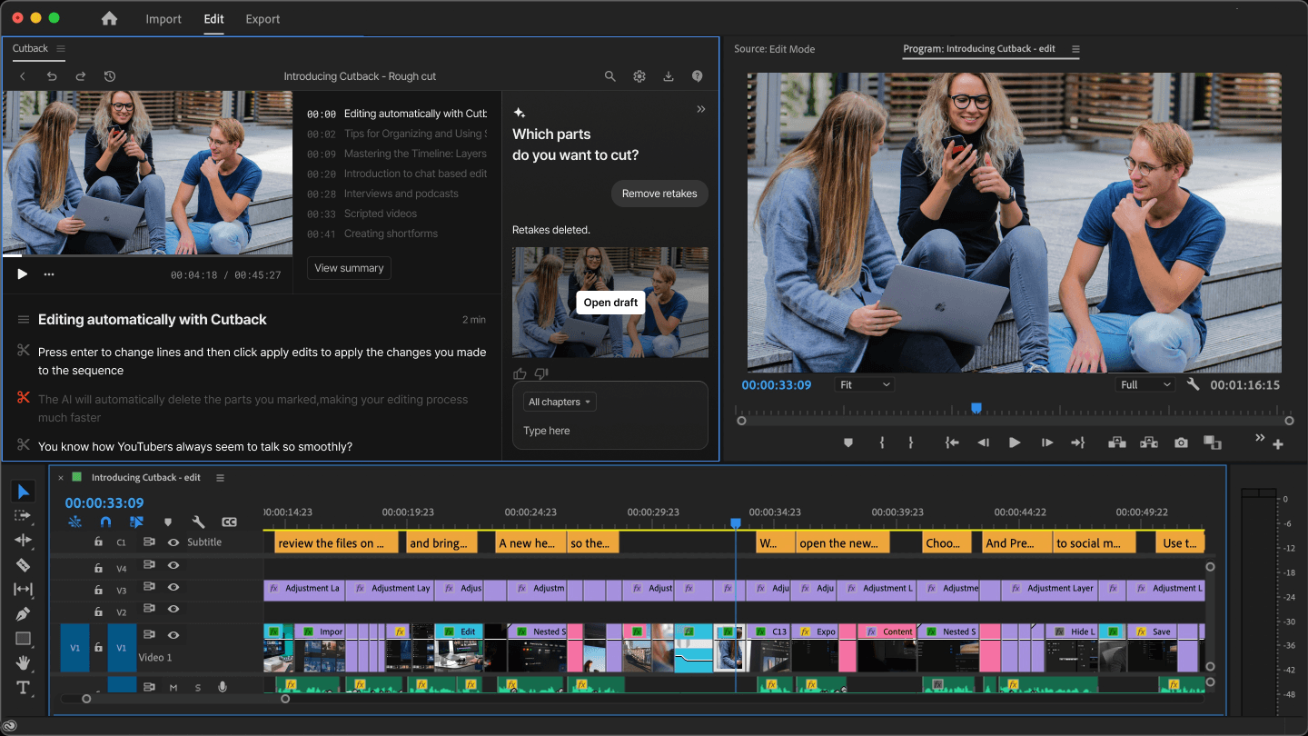 Premiere Assistant Premiere Assistant screenshot 1