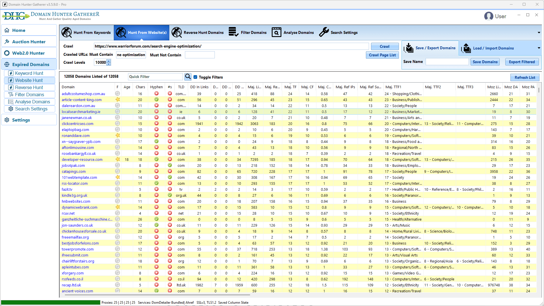 Domain Hunter Gatherer Domain Hunter Gatherer screenshot 1