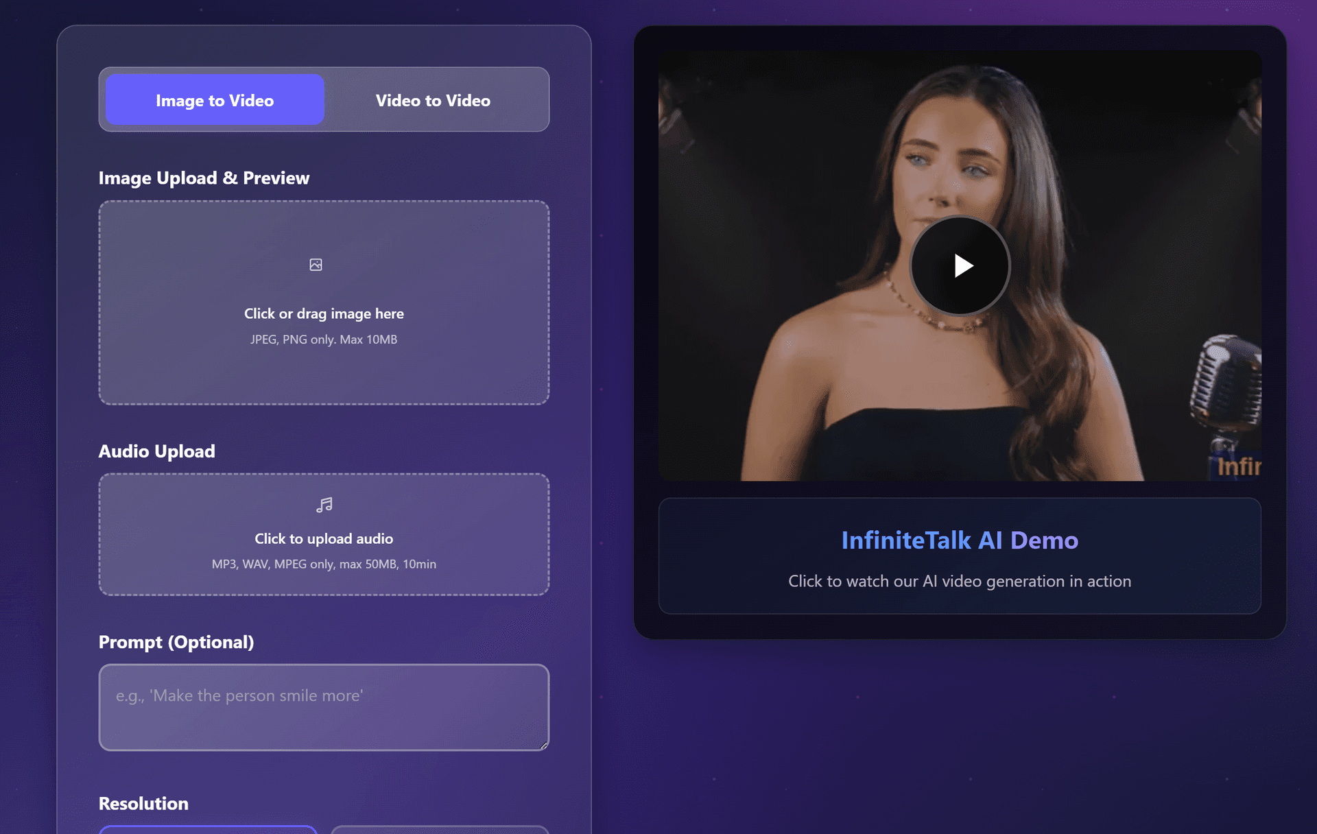 Infinite Talk AI Infinite Talk AI screenshot 1