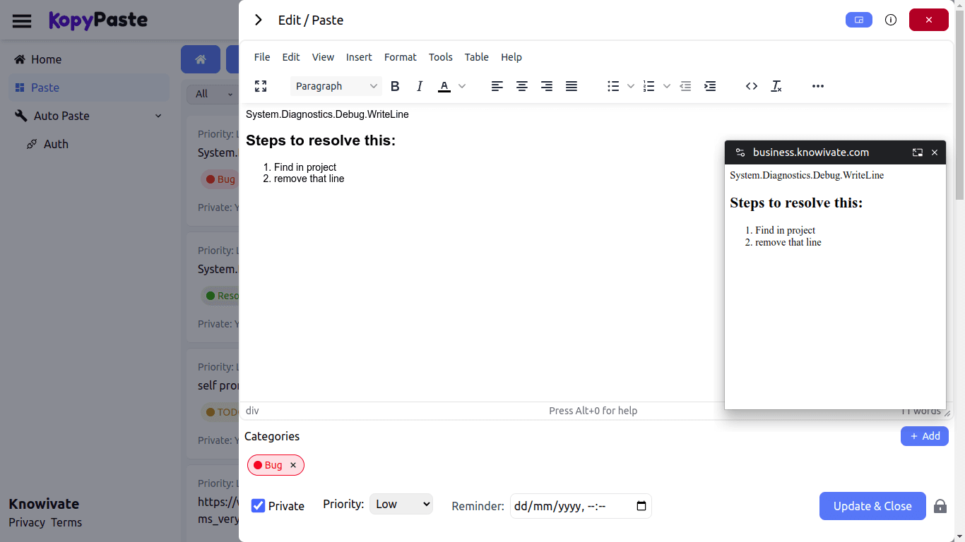 KopyPaste KopyPaste screenshot 1