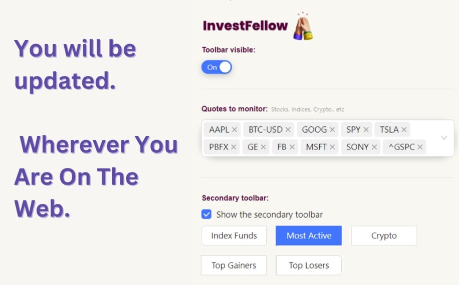 InvestFellow: Real Time Stock/Crypto Prices™ InvestFellow: Real Time Stock/Crypto Prices™ screenshot 1
