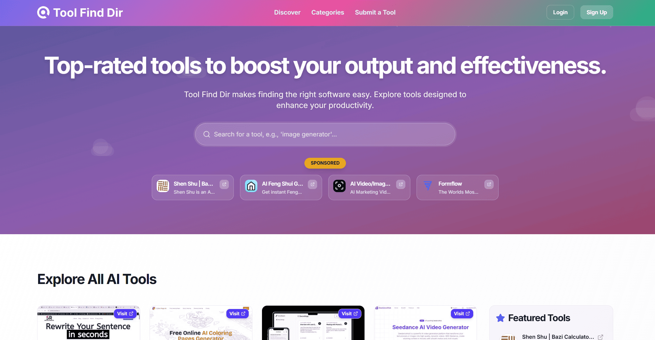 Tool Find Dir Tool Find Dir screenshot 1