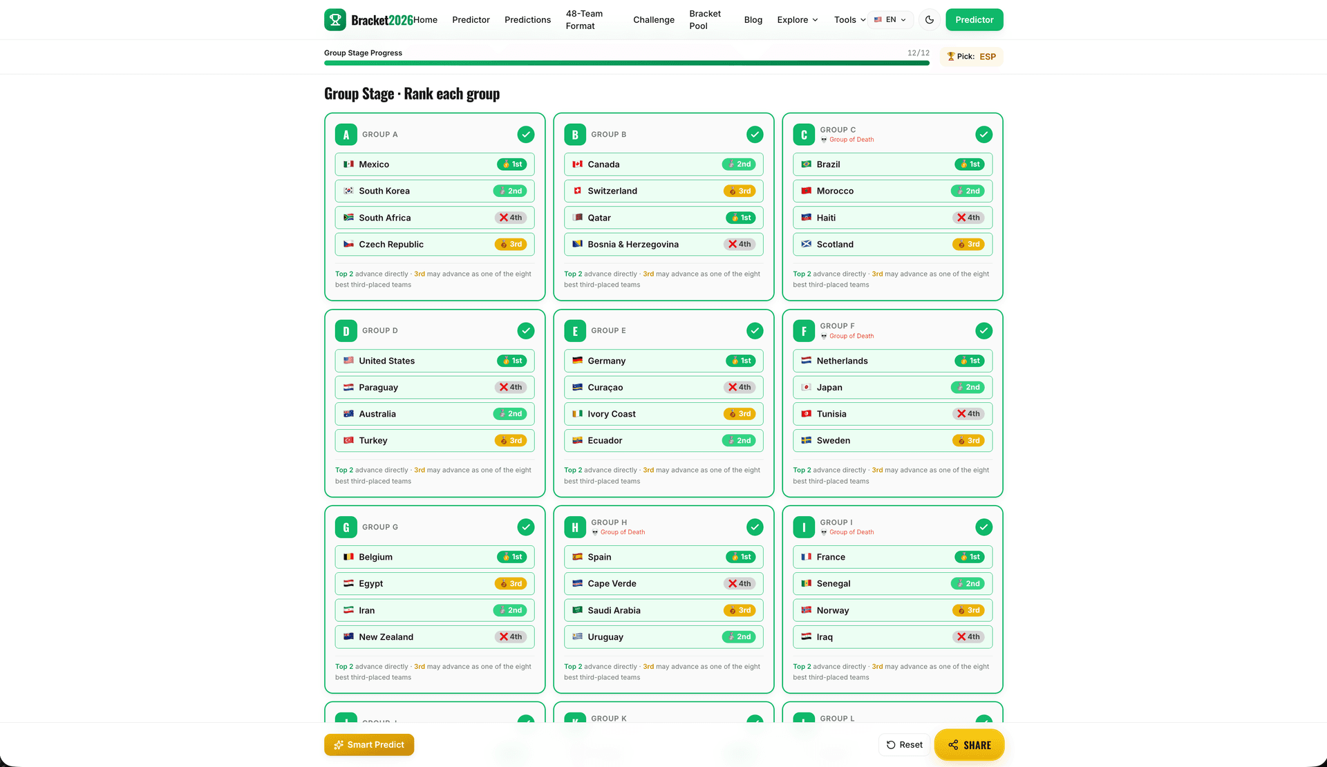World Cup 2026 Bracket Predictor World Cup 2026 Bracket Predictor screenshot 1