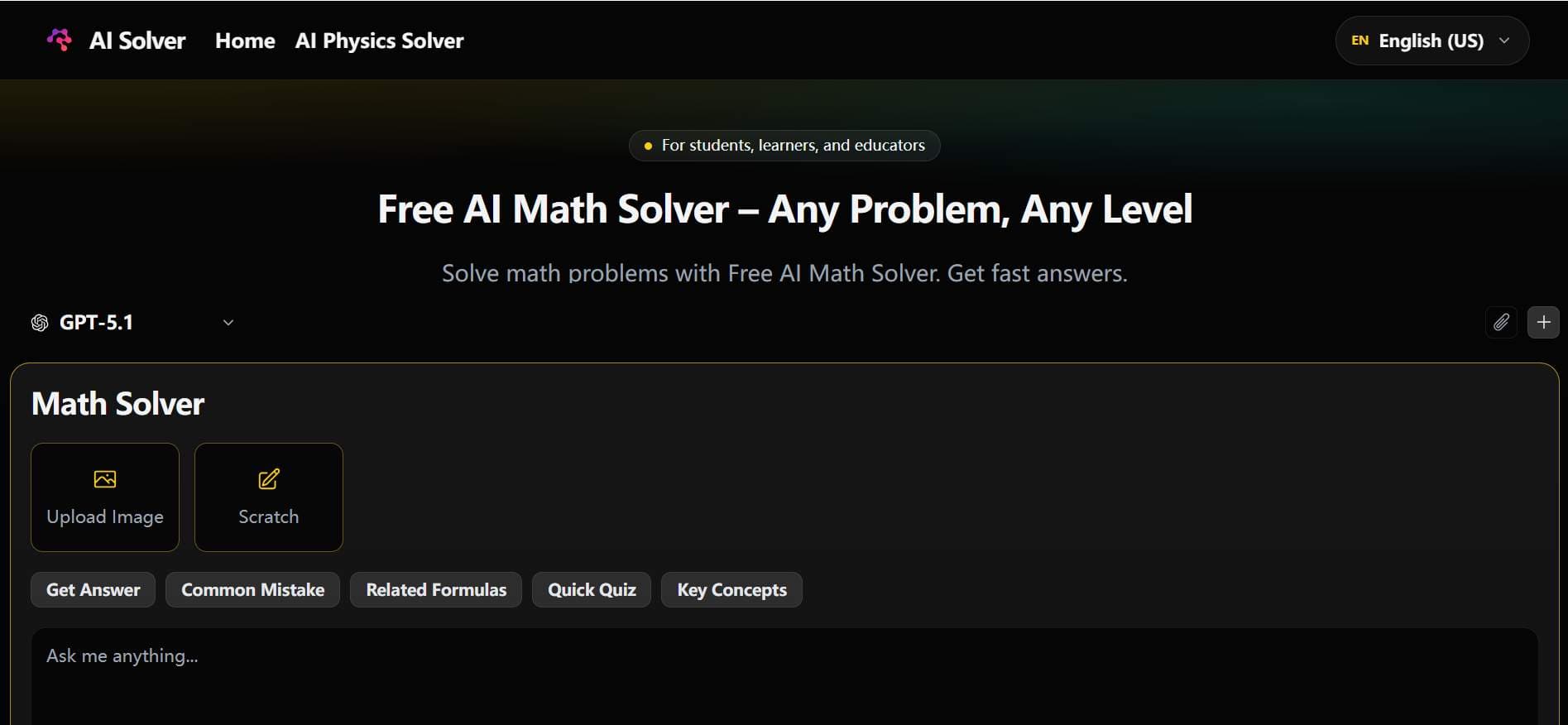 Free AI Math Solver – Any Problem, Any Level Free AI Math Solver – Any Problem, Any Level screenshot 1