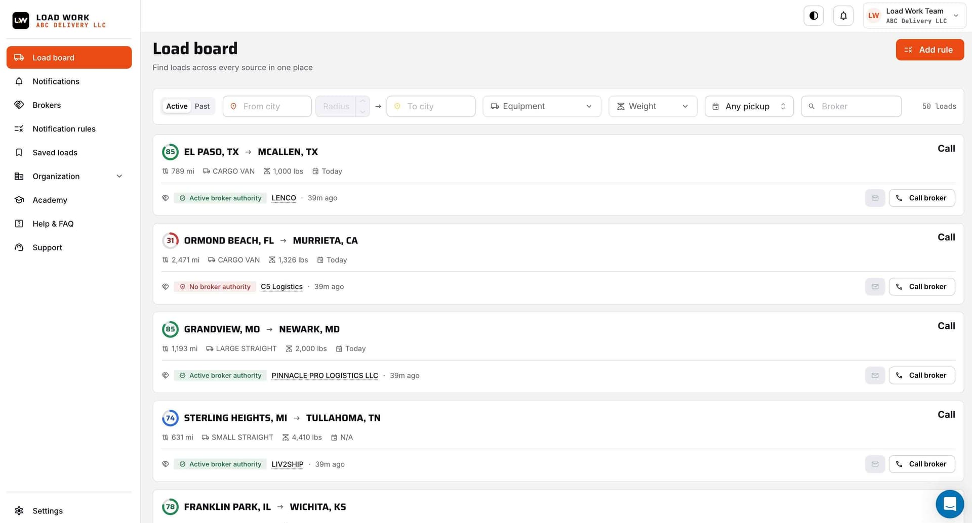 LoadWork LoadWork screenshot 1