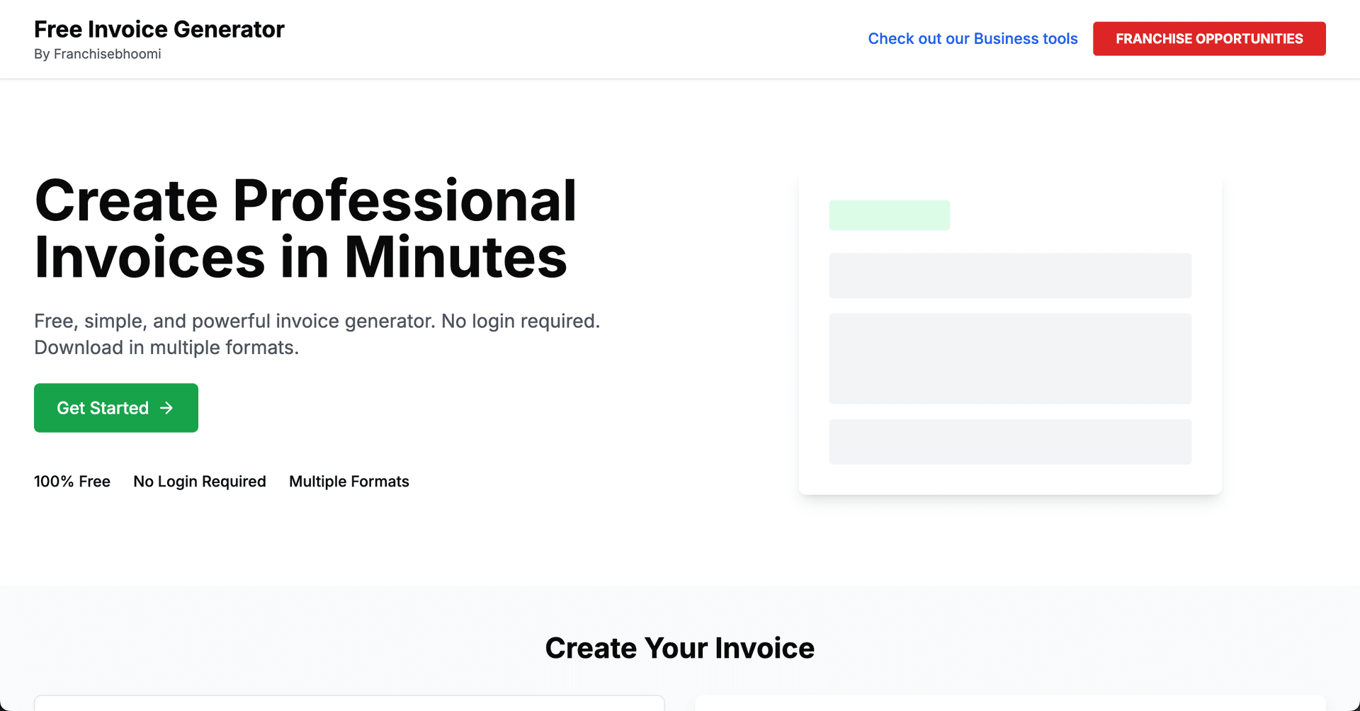 Invoice generator Invoice generator screenshot 1