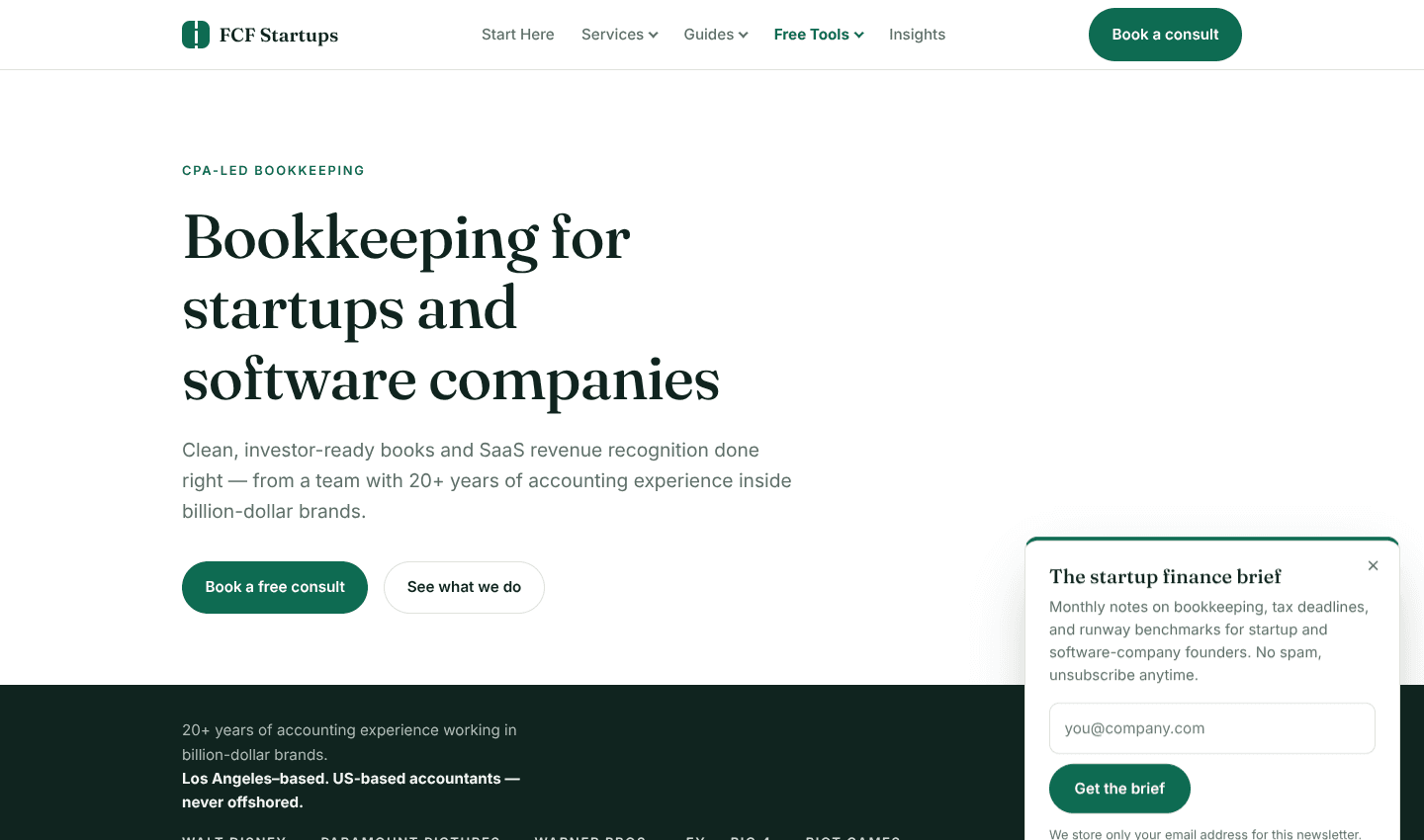 FCFStartups FCFStartups screenshot 1