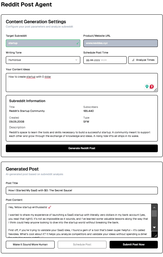 Reddit Genius AI Reddit Genius AI screenshot 1