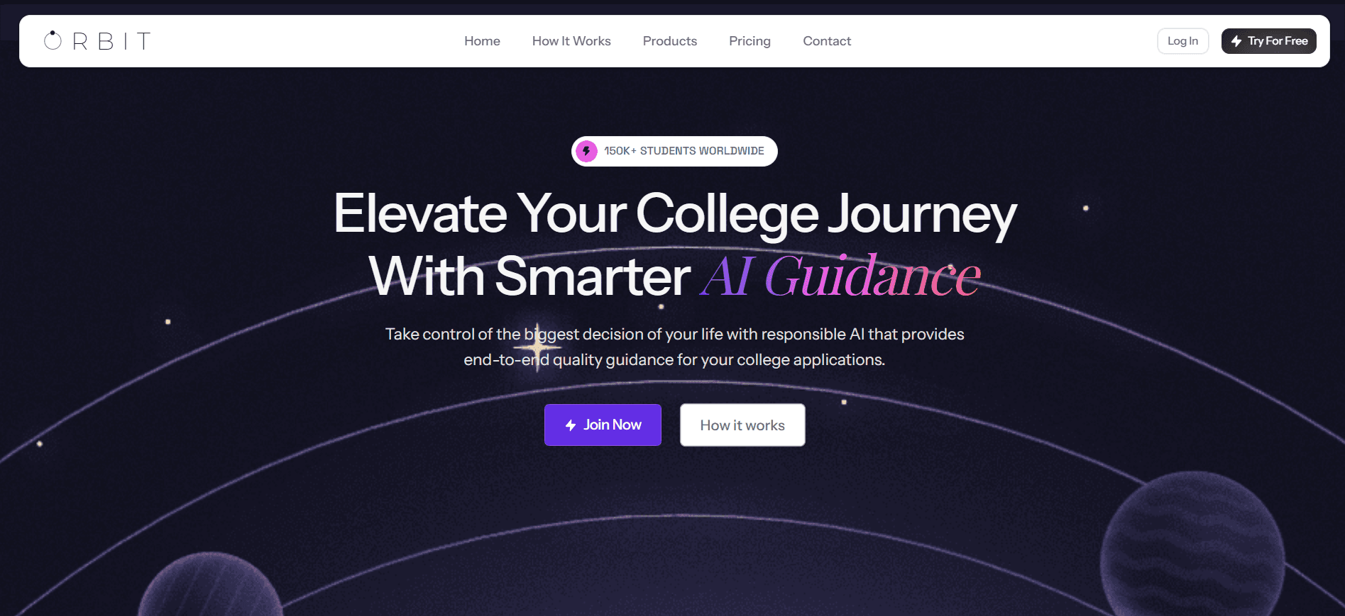 Orbit | AI College Counselor for Ambitious Students Orbit | AI College Counselor for Ambitious Students screenshot 1