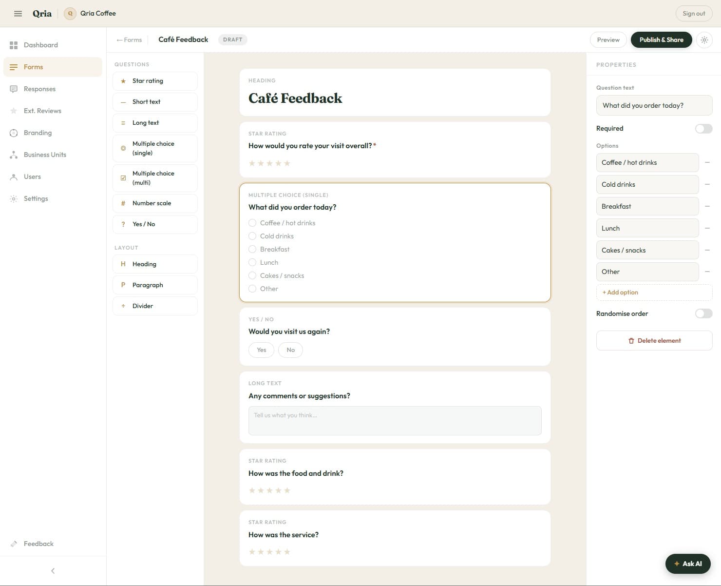 Qria Qria screenshot 1