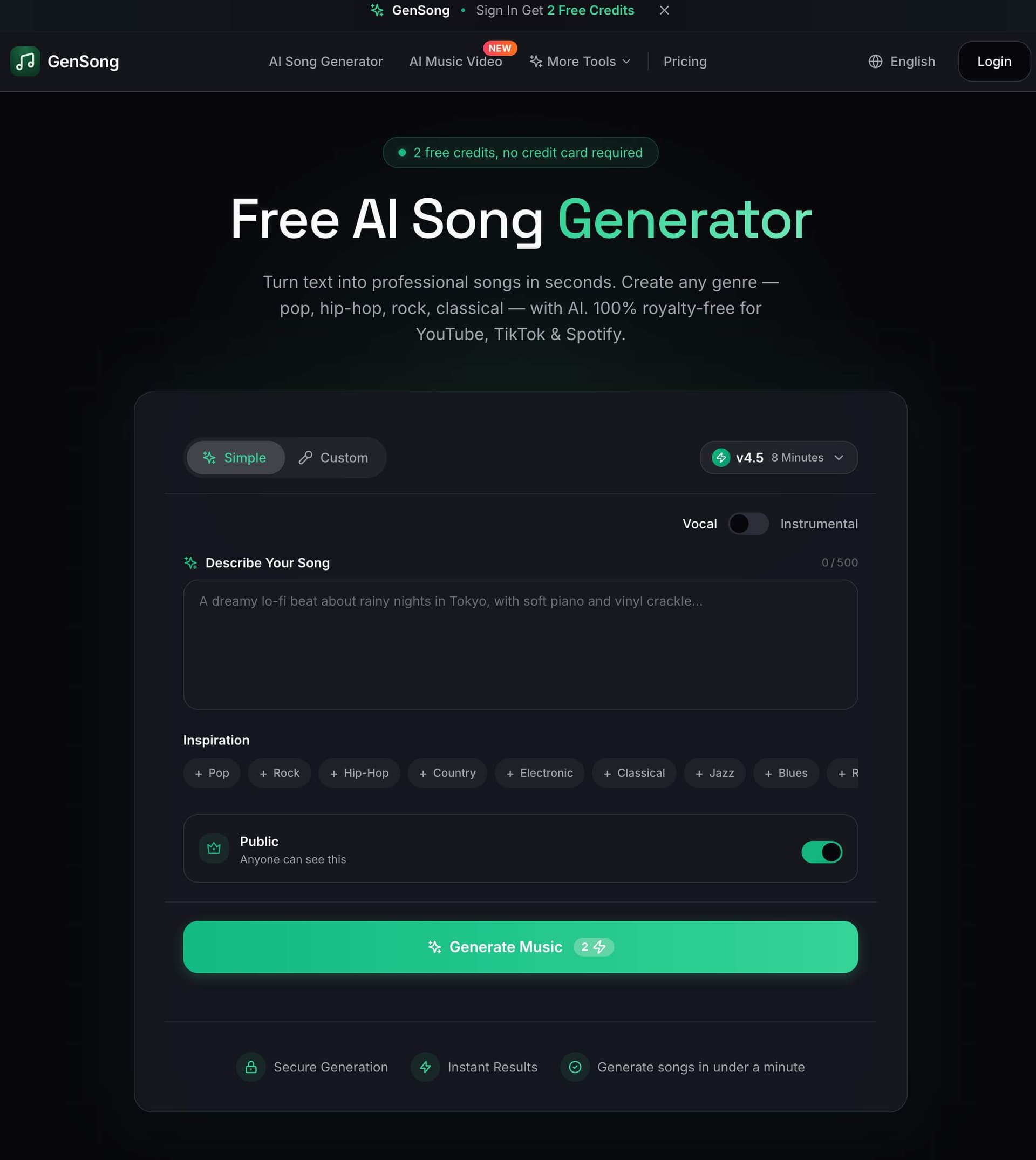 GenSong GenSong screenshot 1