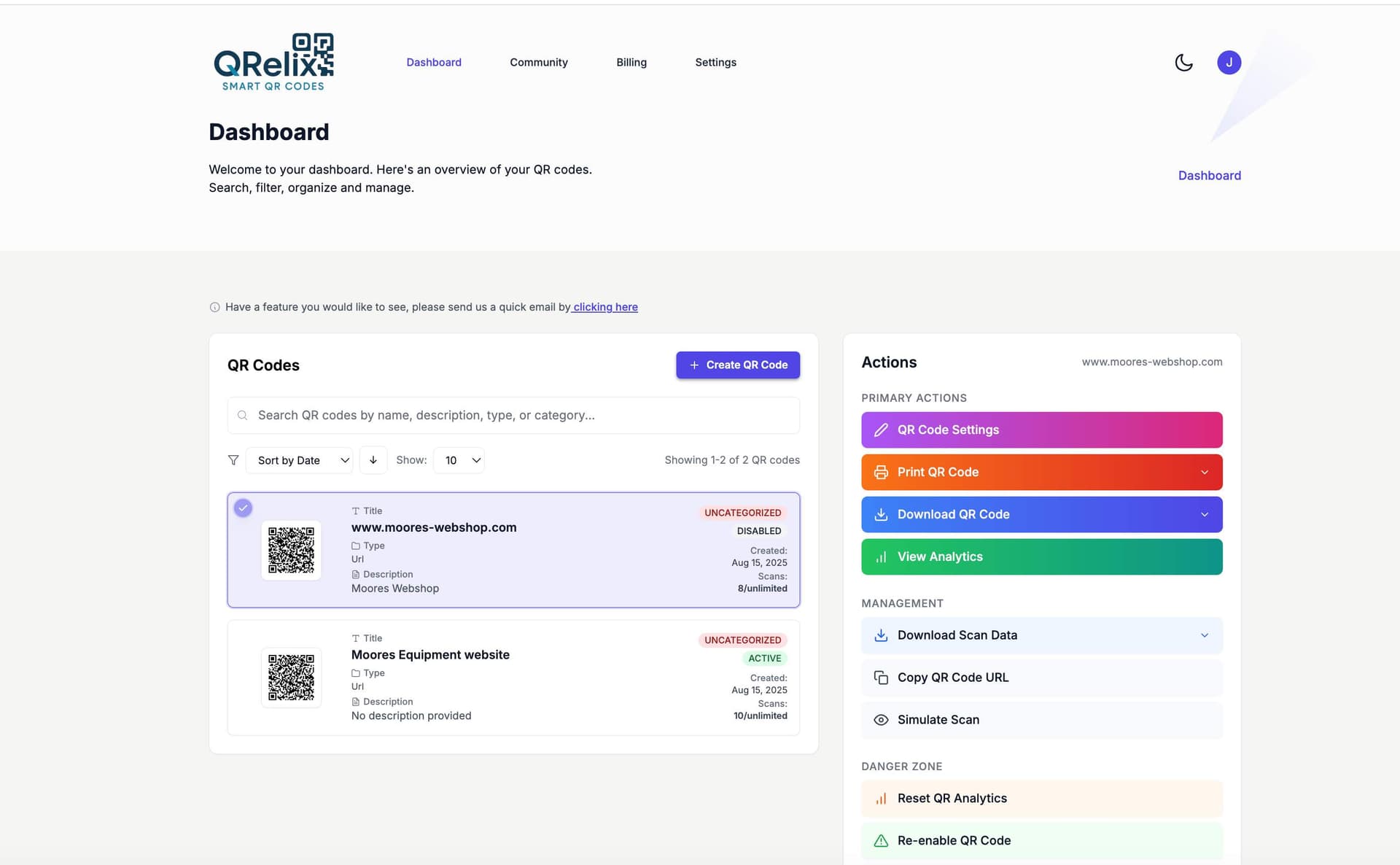 QRelix QRelix screenshot 1