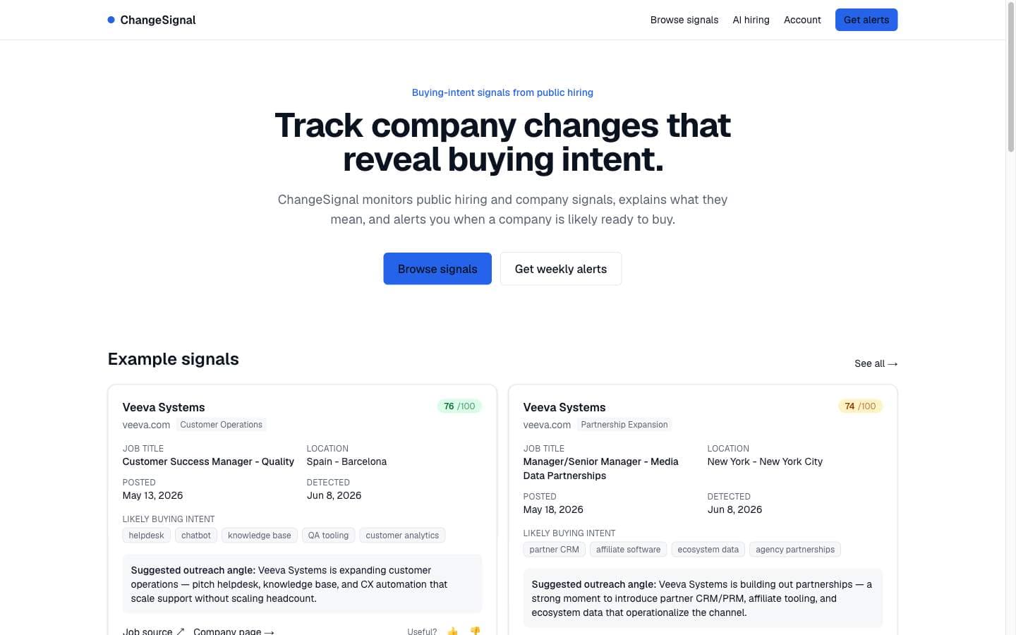 ChangeSignal ChangeSignal screenshot 1